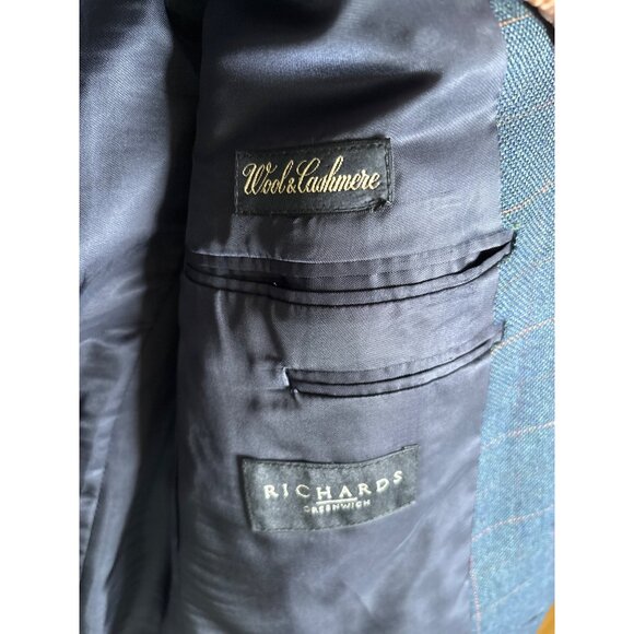 Ermenegildo Zegna Blue Wool Cashmere Taglio Escusivo Blazer Luxury‎ Jacket Sz 50 - Picture 11 of 14